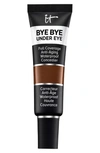 It Cosmetics Bye Bye Under Eye Anti-aging Waterproof Concealer, 0.4 oz In 44.0 Deep Natural N