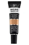 It Cosmetics Bye Bye Under Eye Anti-aging Waterproof Concealer, 0.4 oz In 40.0 Deep Tan W