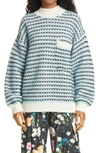 Stine Goya Nalin Tweed Knit Pocket Pullover In 1004 Sand