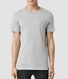 Allsaints Tonic Crew T-shirt In Greymarl