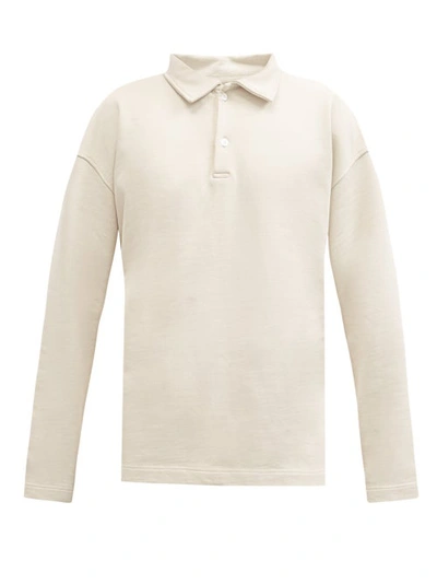 Another Aspect Organic-cotton Polo Shirt In Cream