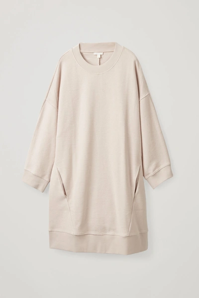 Cos Oversized Sweatshirt Dress In Pink | ModeSens