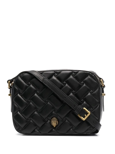 Kurt Geiger Quilted Leather Shoulder Bag In Black