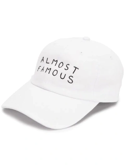 Nasaseasons Unisex Snapback Cap Almost Famous Cotton In White