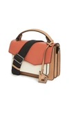 Botkier Cobble Hill Crossbody Bag In Hazelnut/crema/brick