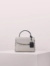Kate Spade Grace Small Top-handle Satchel In Warm Taupe/black