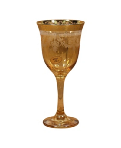 Lorren Home Trends Amber Goblets -set Of 6