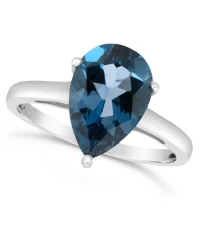 Macy's London Blue Topaz (3-1/3 Ct. T.w.) Ring In Sterling Silver