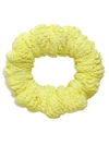 Hunza G Crinkle Hair Scrunchie In Lemon