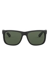 Ray Ban Youngster 54mm Sunglasses In Black/ Green