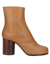 Maison Margiela Ankle Boots In Camel