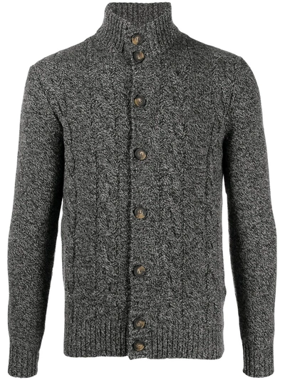 Cenere Gb Cable Knit Cardigan In Grey