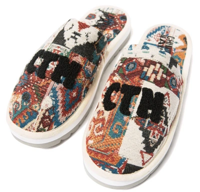 Pre-owned Chinatown Market  Patchwork Slippers Multi In Multicolor/multicolor