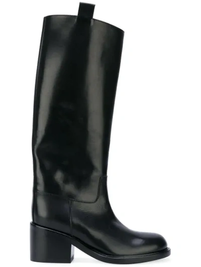 A.f.vandevorst Heeled Wellington Boots In Black