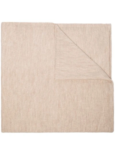 Lauren Manoogian Neutral Rolled Trim Scarf In Neutrals