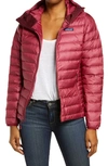 Patagonia Quilted Water Resistant Down Coat In Roamer Red