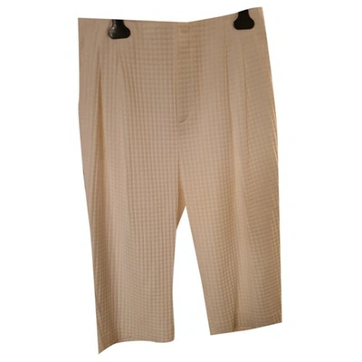 Pre-owned Ter Et Bantine Trousers In White