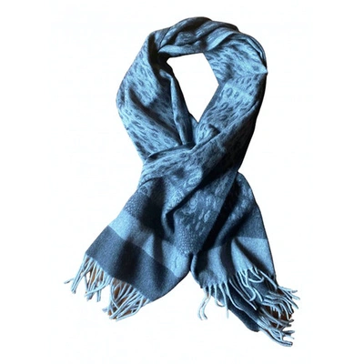 Pre-owned Krizia Wool Scarf In Grey