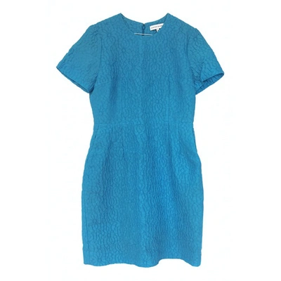 Pre-owned Jonathan Saunders Mid-length Dress In Turquoise