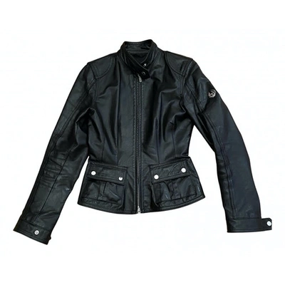 Pre-owned Belstaff Leather Biker Jacket In Black