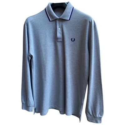 Pre-owned Fred Perry Polo Shirt In Grey