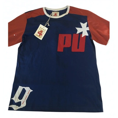 Pre-owned Puma Blue Cotton T-shirt