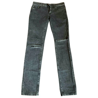 Pre-owned Saint Laurent Slim Jean In Grey