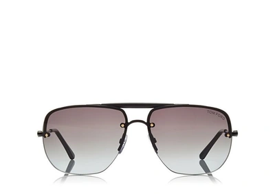 Tom Ford Nils Square Sunglasses In Black | ModeSens