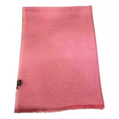 Pre-owned Loro Piana Cashmere Scarf In Pink