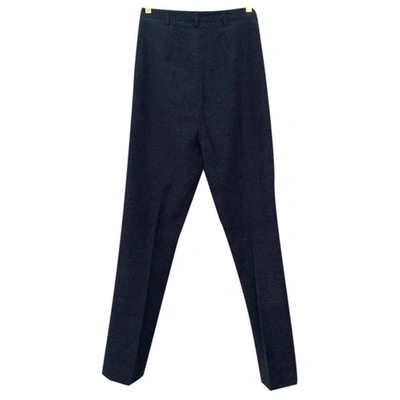 Pre-owned Libertine-libertine Blue Cotton Trousers