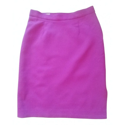 Pre-owned Philosophy Di Alberta Ferretti Wool Skirt In Pink