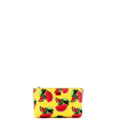 Dolce & Gabbana Yellow Watermelon Print Micro Bag