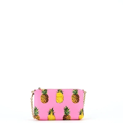 Dolce & Gabbana Pink Ananas Print Micro Bag