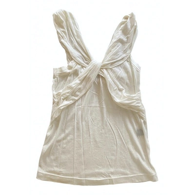 Pre-owned Marc By Marc Jacobs White Viscose Top