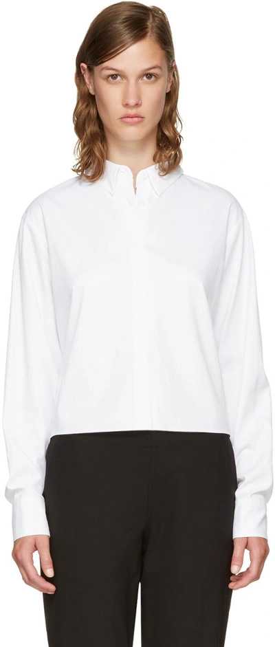 Rag & Bone Rag And Bone Reversible White Calder Shirt In 100 White