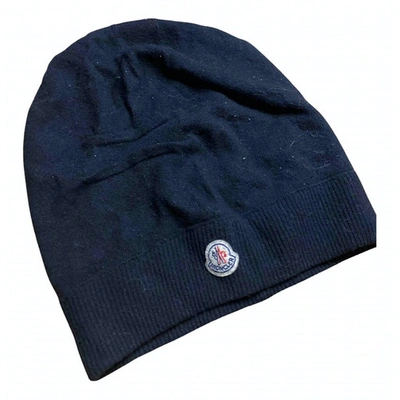 Pre-owned Moncler Beanie In Black
