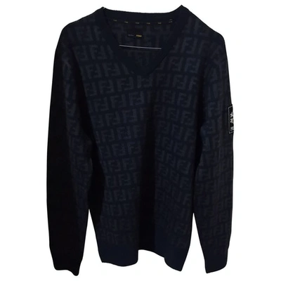 Pre-owned Fendi Blue Wool Knitwear & Sweatshirts