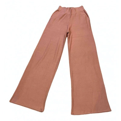 Pre-owned Molli Pink Cotton Trousers