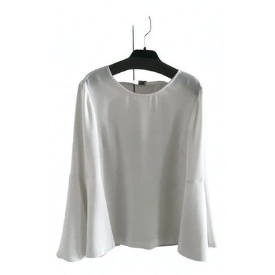 Pre-owned Elizabeth And James White Polyester Top