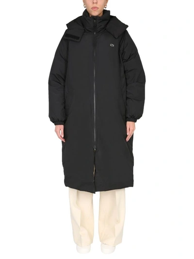 Lacoste Oversize Fit Jacket In Nero