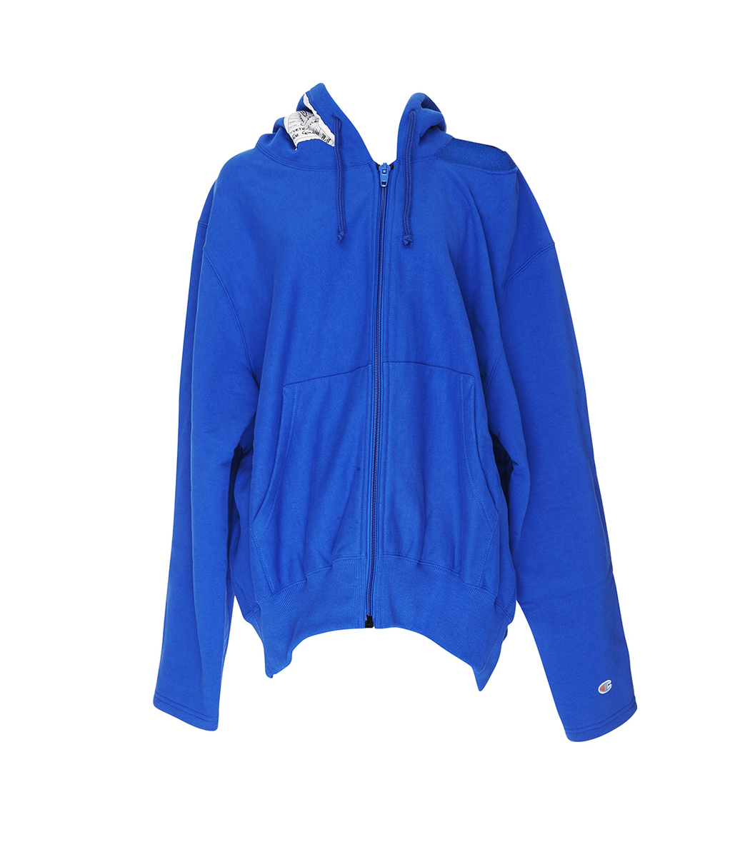 champion blue zip up hoodie