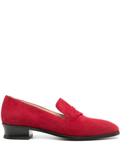 Alexa Chung Low-heel Loafers In Red