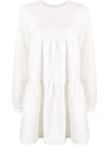 Cynthia Rowley Vail Long-sleeve Sweatshirt Dress In White