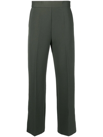 Altea Cropped Tailored Trousers In Green
