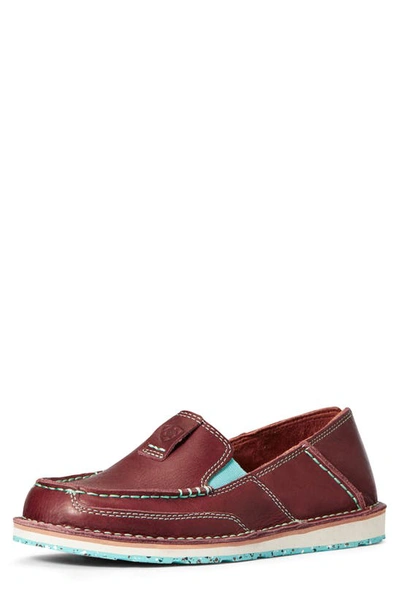 Ariat Eco Cruiser Loafer In Brunette Leather