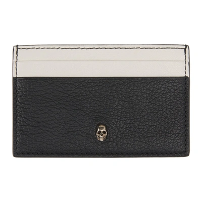 Alexander Mcqueen Ssense Exclusive Black Skull Card Holder In 1098 Black/