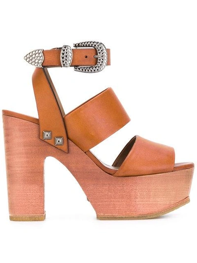 Sonia Rykiel - Platform Sandals  In Brown