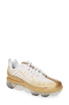 Nike Air Vapormax 360 Sneaker In White/ Metallic Gold/ Black