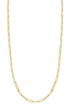 Roberto Coin Thick Paper Clip Chain Necklace In Yellow Gold