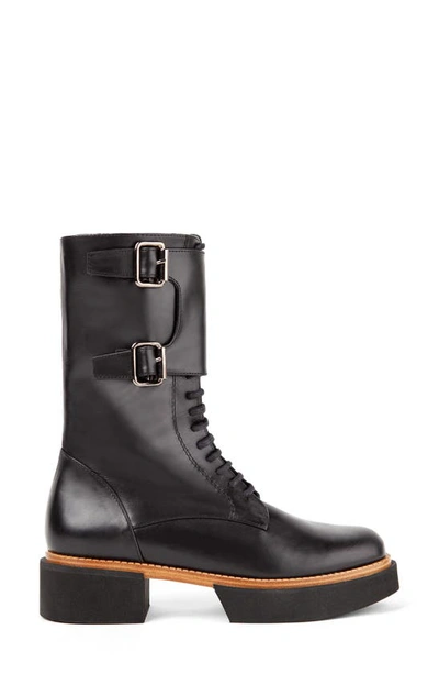 Paloma Barceló Samsun Combat Boot In Black Bolivar